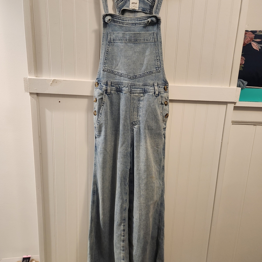 Aerie Light Blue Women Jeans Overalls